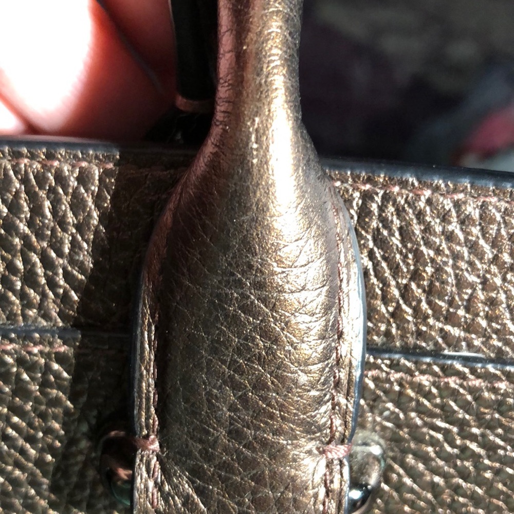 Coach Swagger 27 34816 Dark Bronze MSRP 450.00 Very Good Cond 100% Authentic - Picture 4 of 15